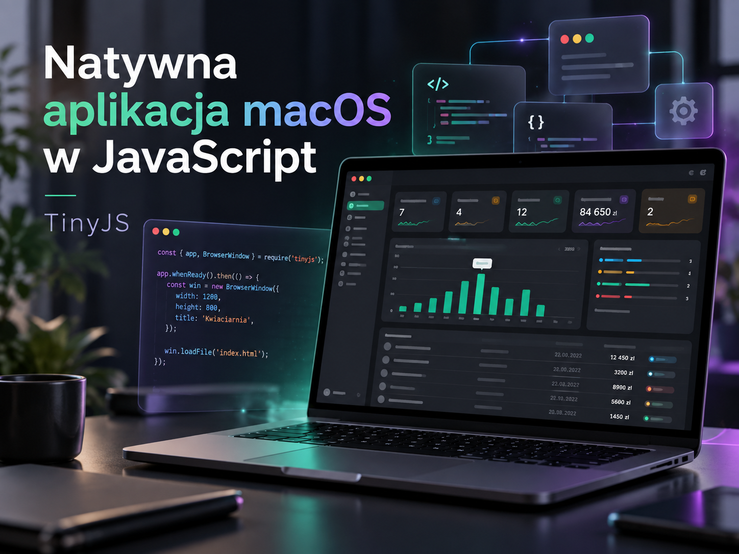 TinyJS – natywna aplikacja w kilka godzin i poniżej 10 MB